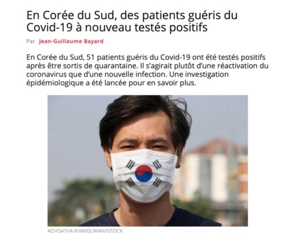 1 réactivations de virus chez patients guéris