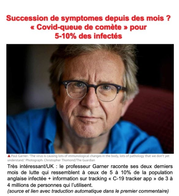 Le calvaire du Pr. Paul Gardner, infectiologue anglais qui raconte deux mois de symptômes successifs
