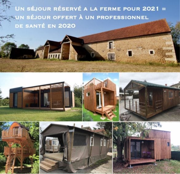 Réservez une semaine à la ferme et vous offrez une semaine au personnel soignant