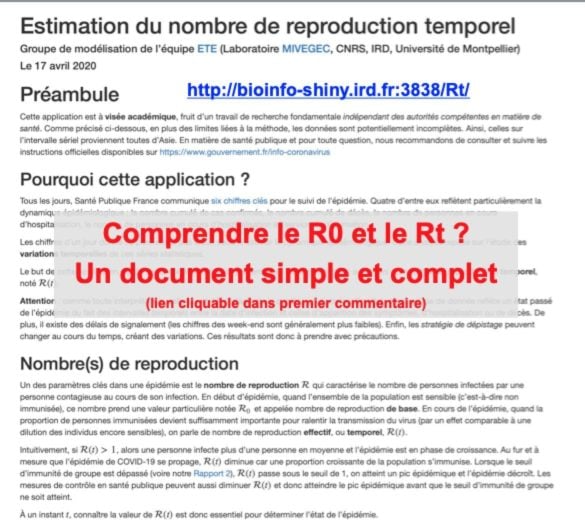 Comprendre R0 et Rt