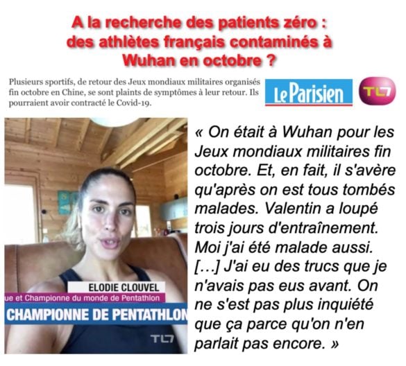Sportifs militaires infectés dès le mois d'octobre à Wuhan ?